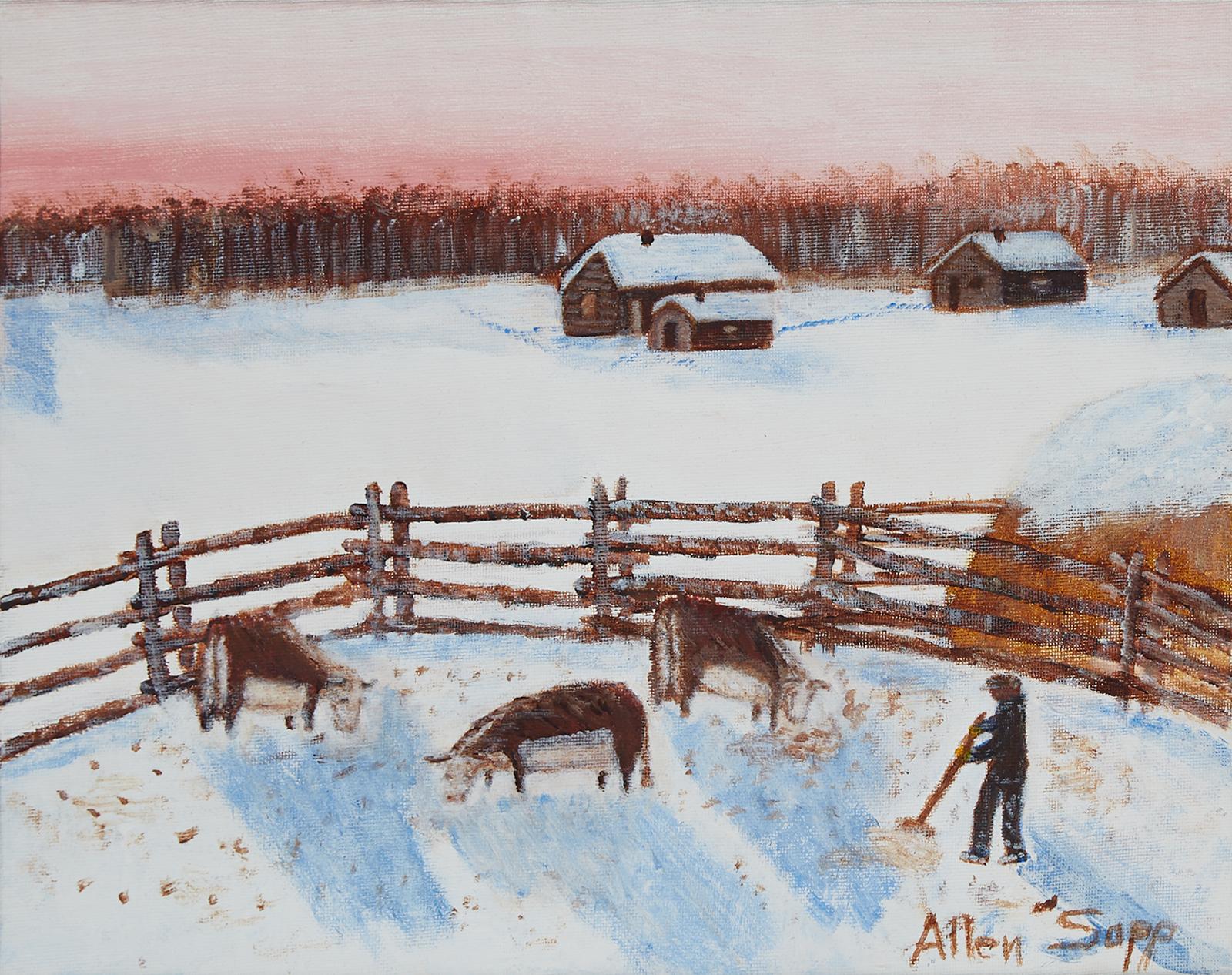 Allen Fredrick Sapp (1929-2015) - Looking After Cows