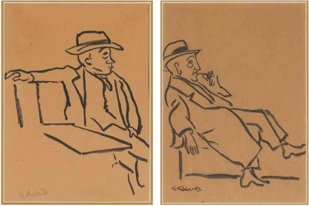 William Goodridge Roberts (1921-2001) - Untitled, Man in Hat