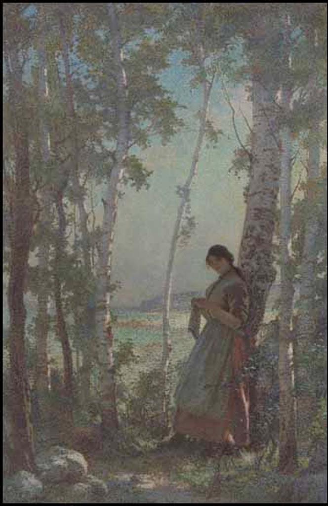 Marc-Aurèle de Foy Suzor-Coté (1869-1937) - Young Girl in Landscape