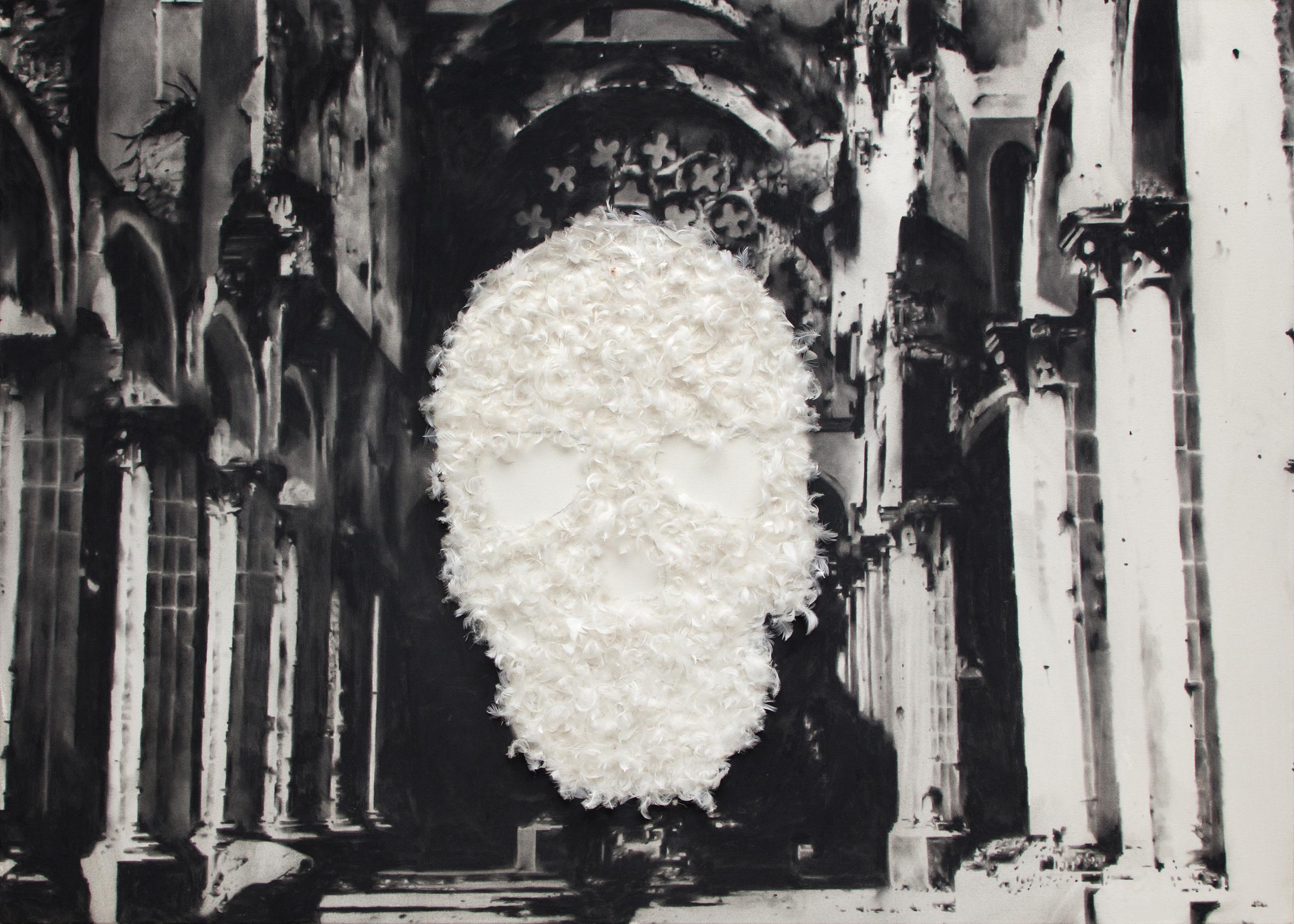Marc Séguin (1970) - Crâne-église 3D, 2012