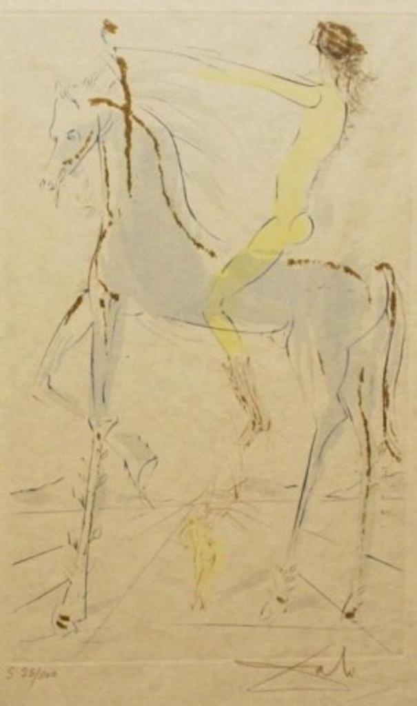 Salvador Dalí (1904-1989) - Nude on Horseback