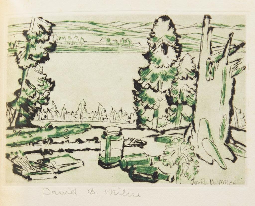 David Browne Milne (1882-1953) - Painting Place (Hilltop) within The Colophon