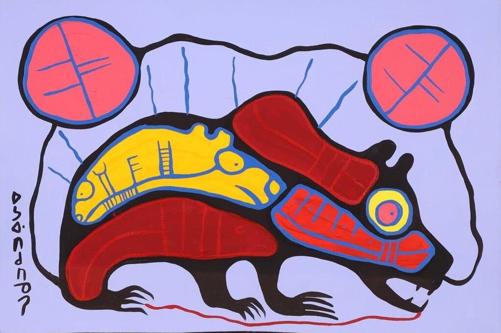 Norval H. Morrisseau (1931-2007) - BEAR; late 1980s