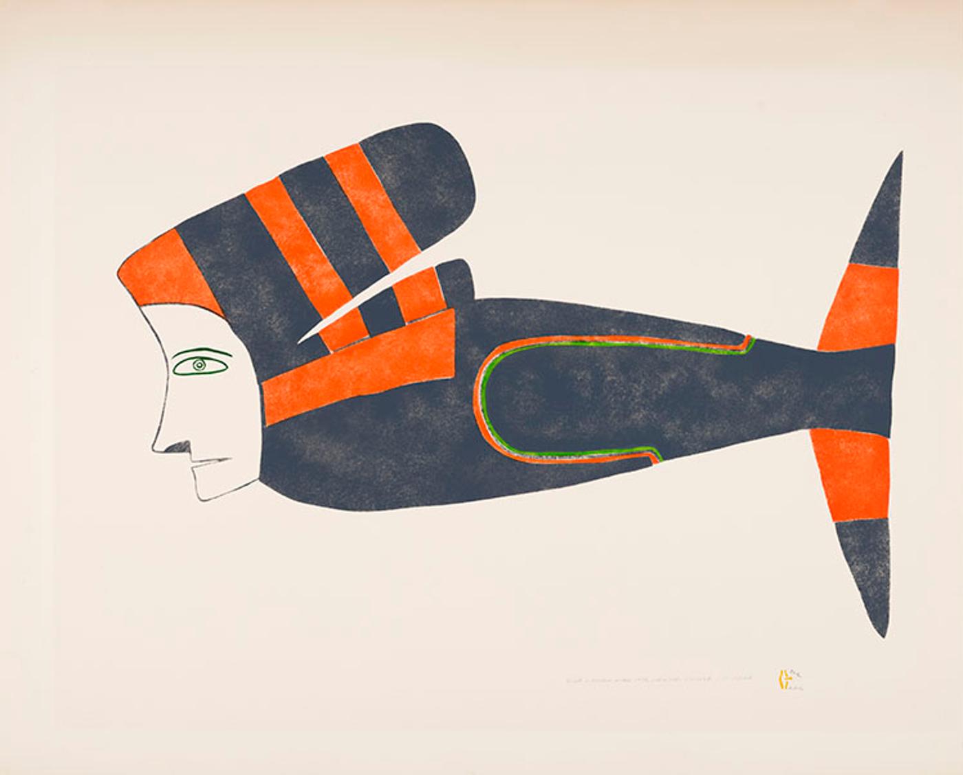 Jessie Oonark (1906-1985) - Fish Woman