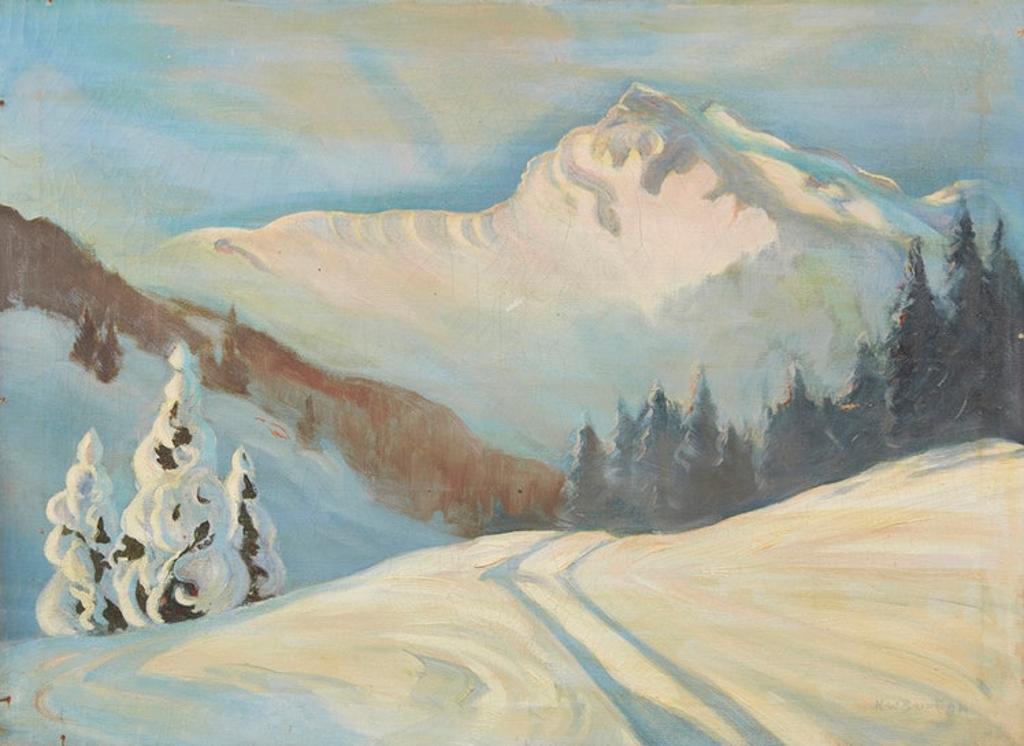 Ralph Wallace Burton (1905-1983) - Snowy Mountainscape
