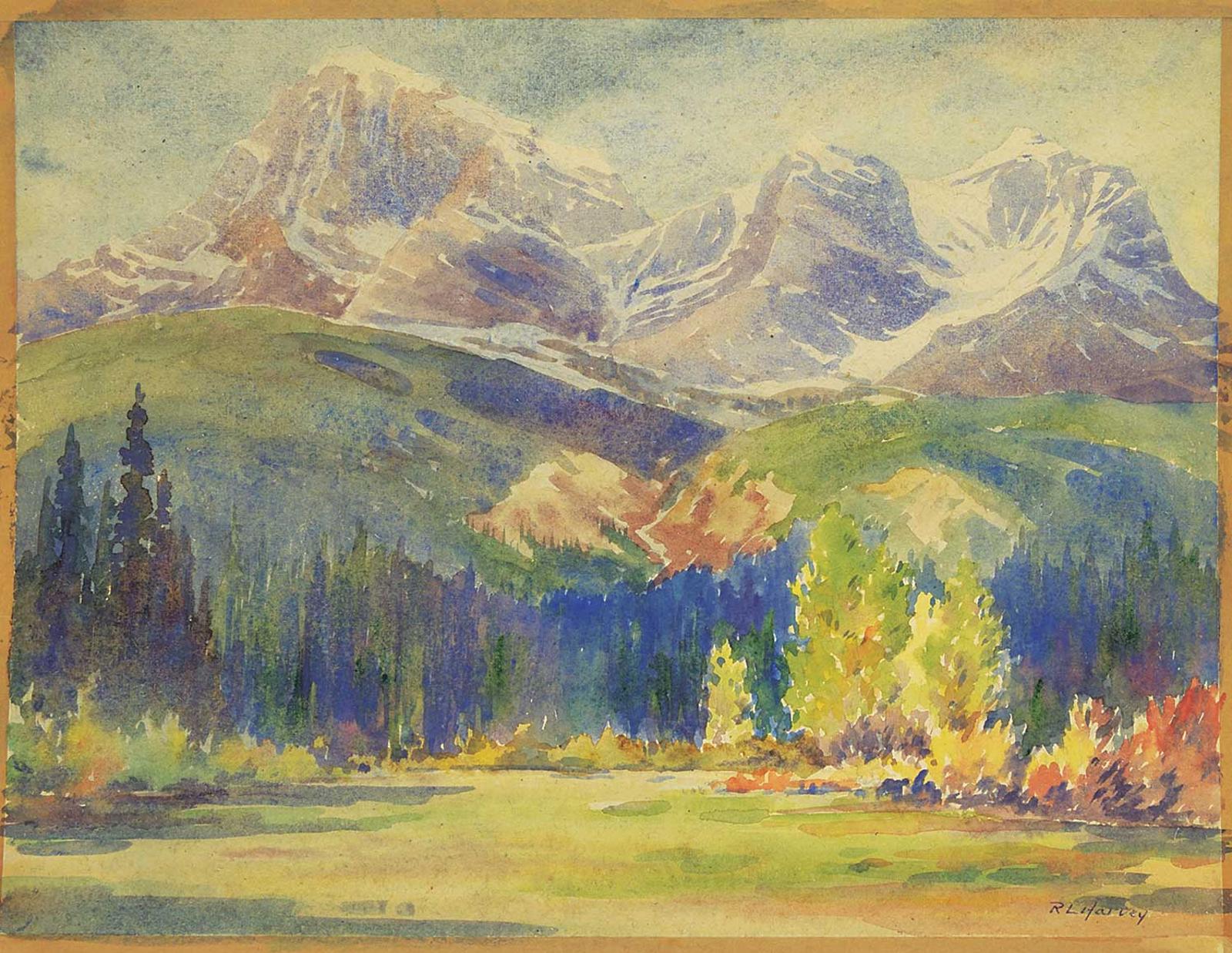 Reginald Llewellyn Harvey (1888-1963) - Storm Mountain, West of Banff
