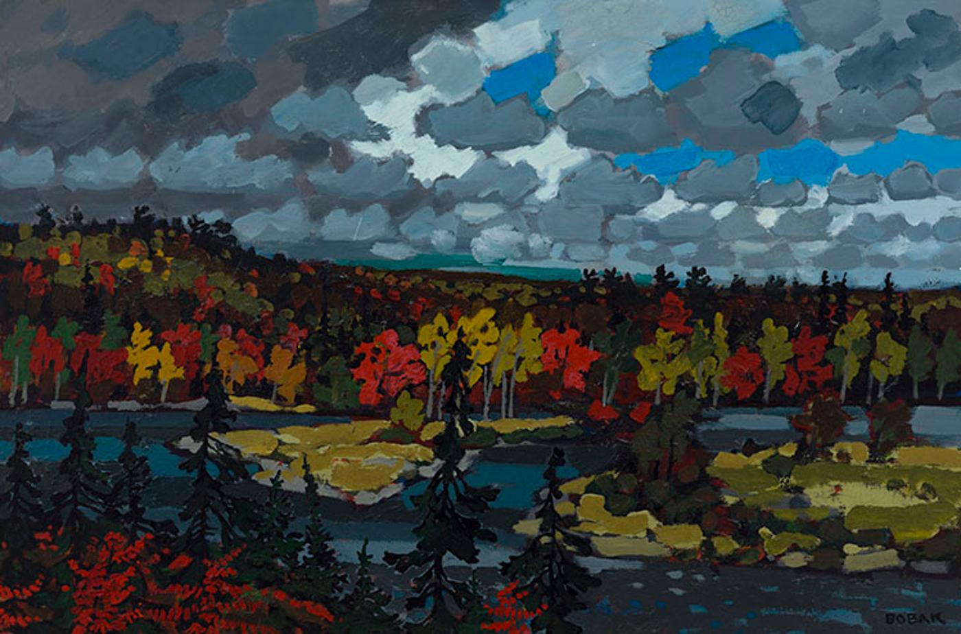 Bruno Joseph Bobak (1923-2012) - Nashwaak River