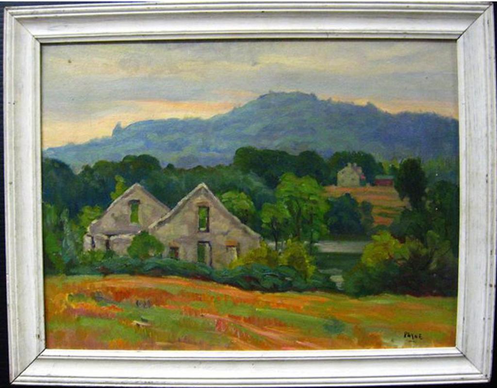 Gordon Eastcott Payne (1890-1993) - Old Ruin Dawn” Doon, Ont.