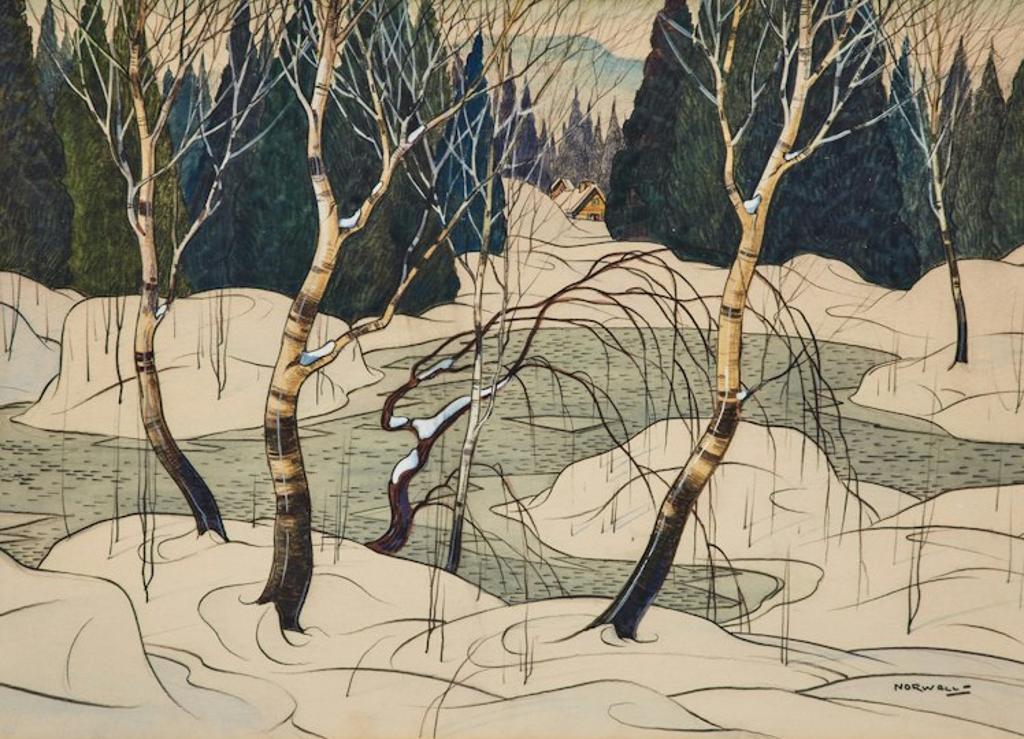 Graham Norble Norwell (1901-1967) - Birches in Winter