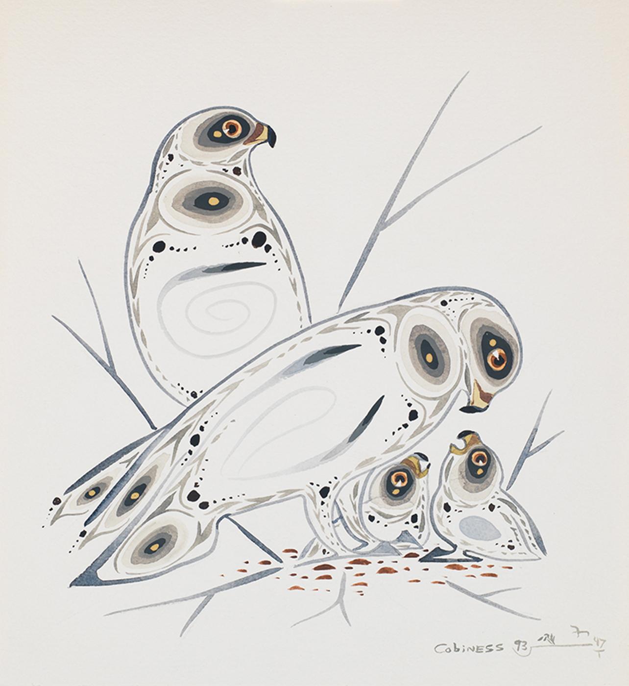 Eddy Cobiness (1933-1996) - Rough-Legged Hawk