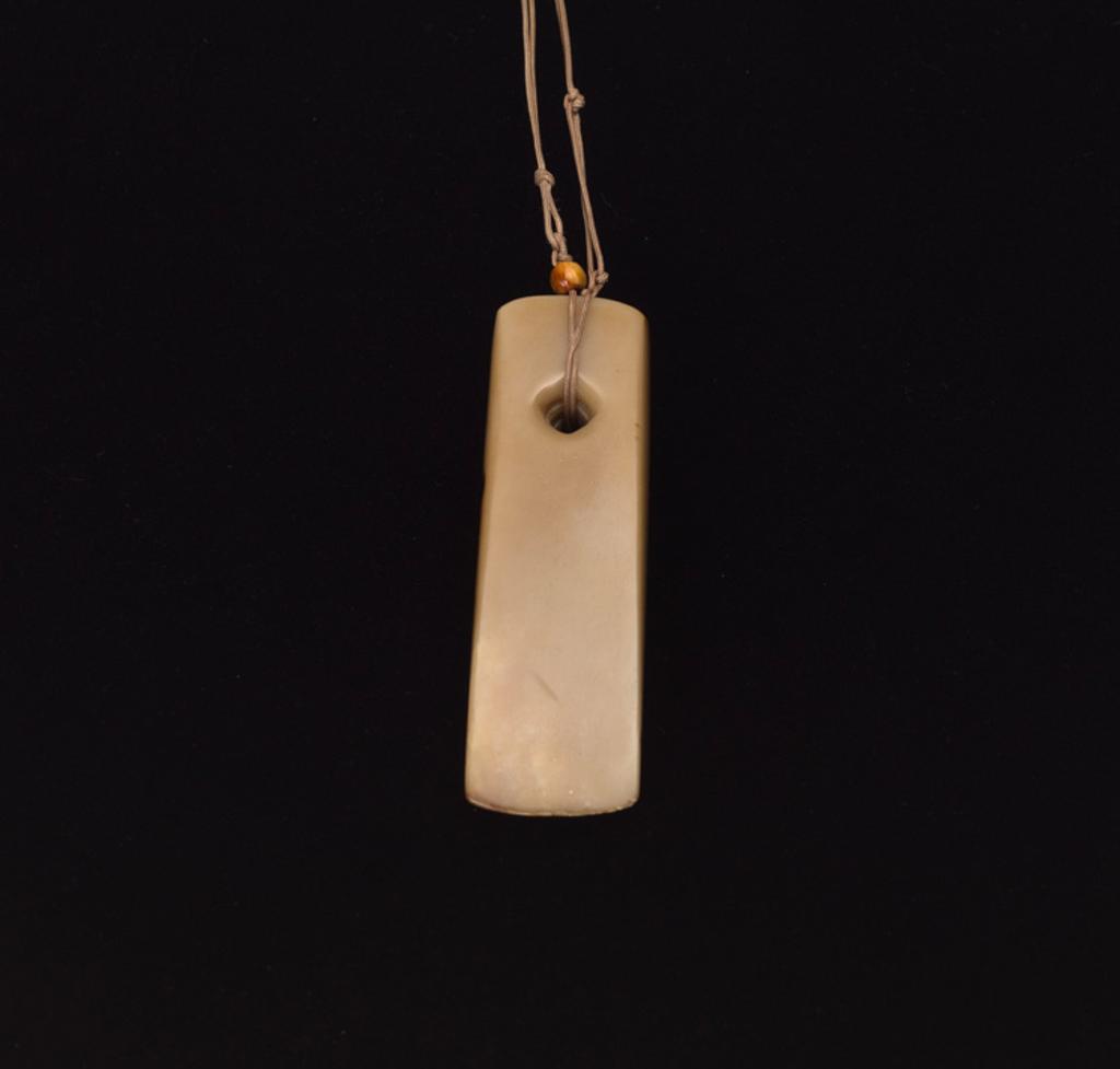 Chinese Art - A Chinese Brown Jade Axe Pendant, Neolithic Period