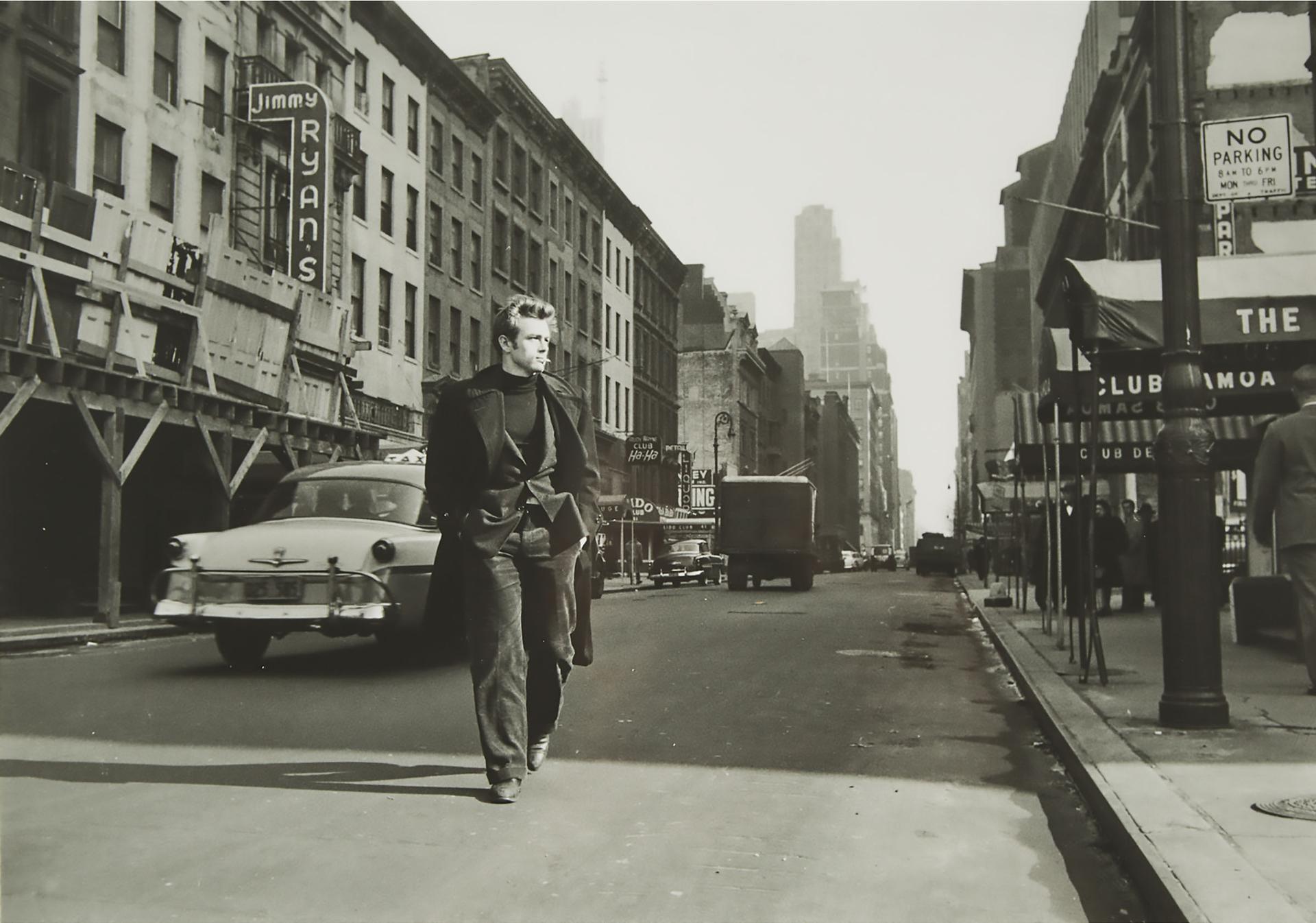 Dennis Stock - James Dean In Midtown, New York City, 1955