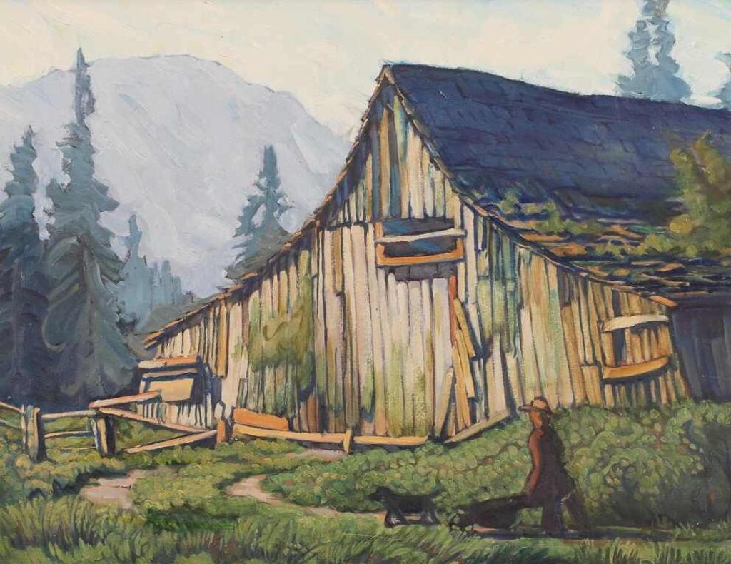 Margaret Dorothy Shelton (1915-1984) - Barn Near Chilliwack; 1982