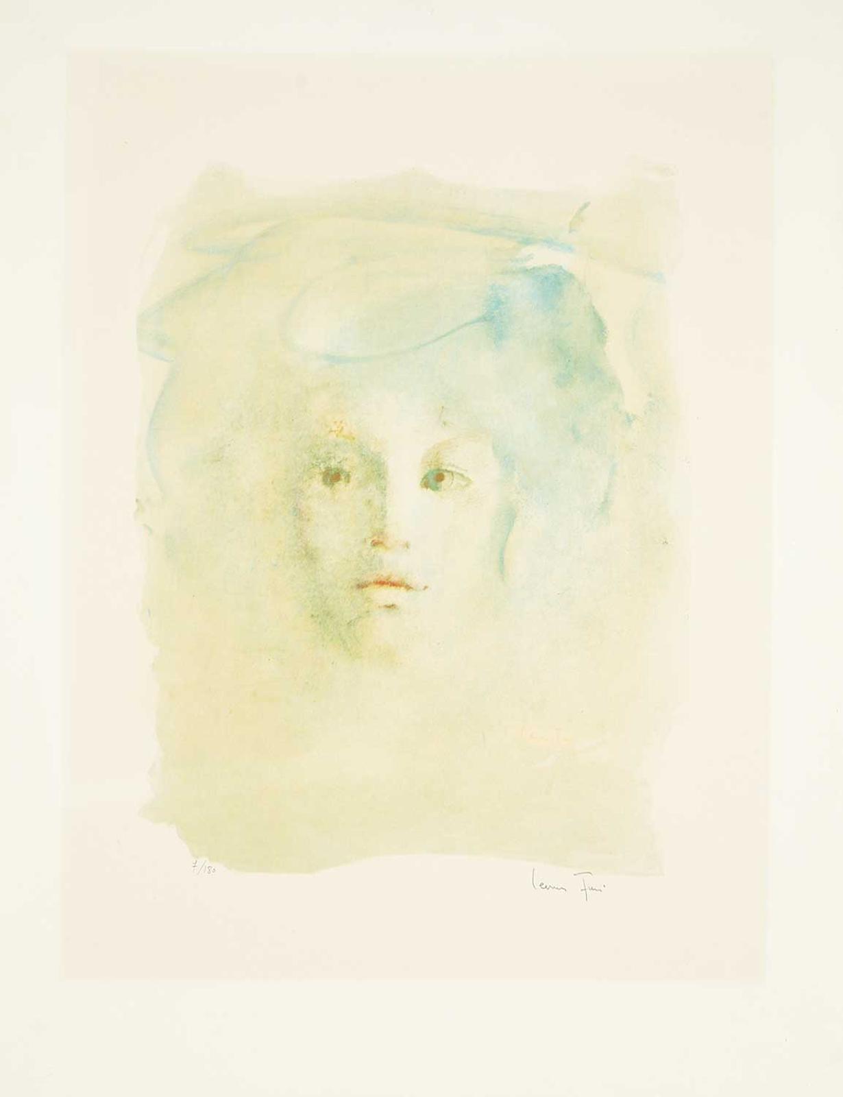 Leonor Fini (1908-1996) - Untitled - Head of a Girl  #7/180