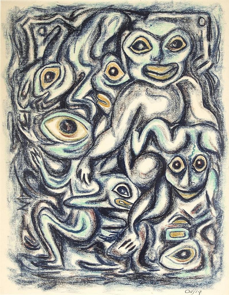 Daphne Odjig (1919-2016) - Untitled - Nanabush and Frog