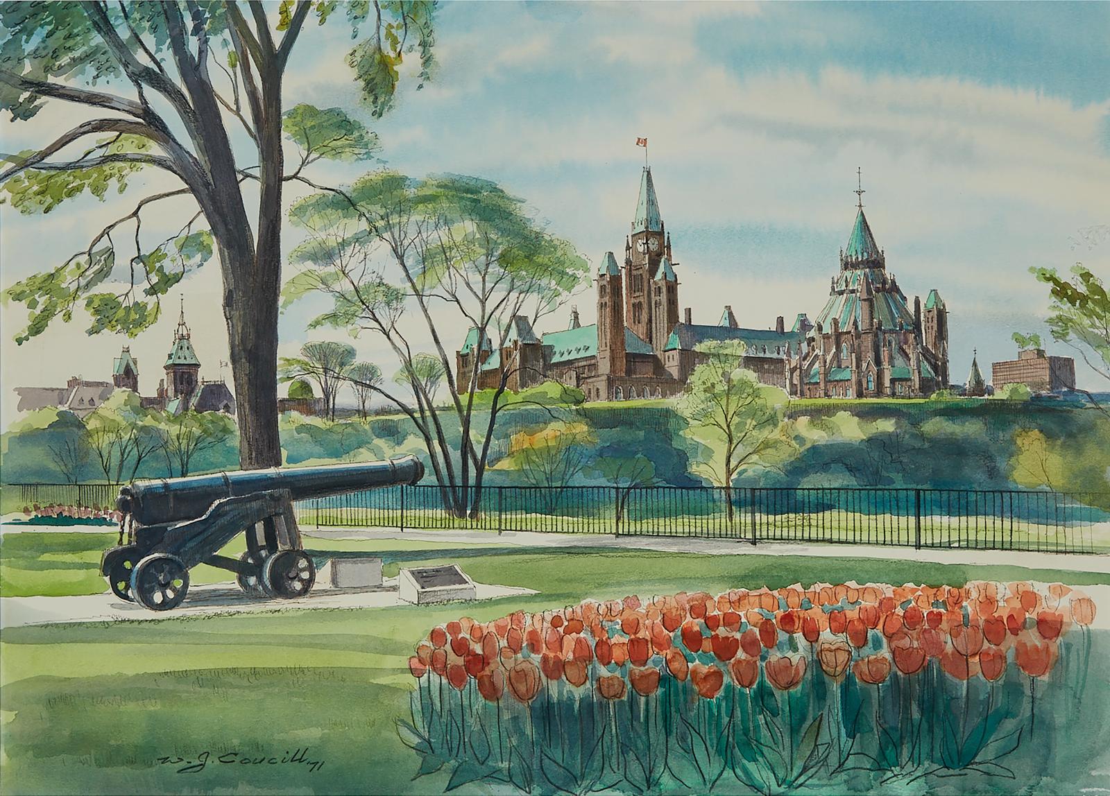 Walter Jackson Coucill (1915-1982) - Capitol Hill, Ottawa, Spring 1971