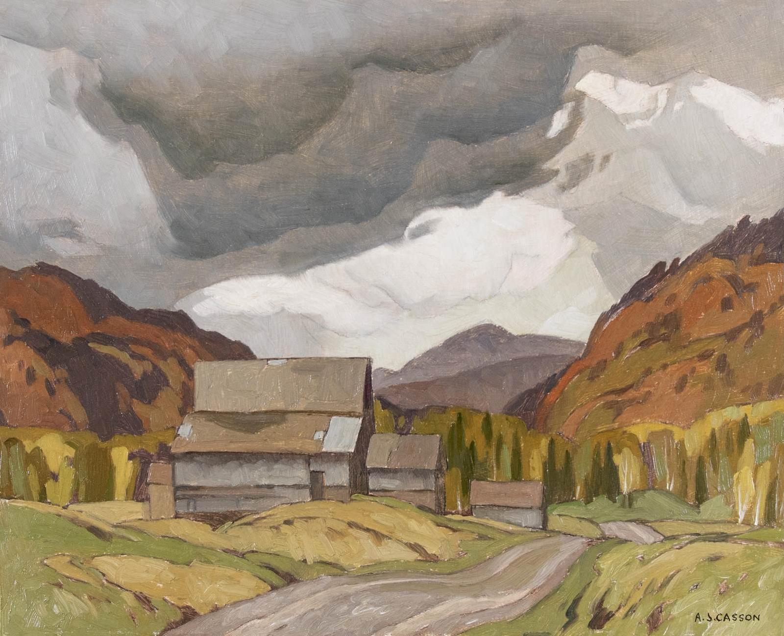 Alfred Joseph (A.J.) Casson (1898-1992) - Farm On The Maxwell Settlement Road; 1965
