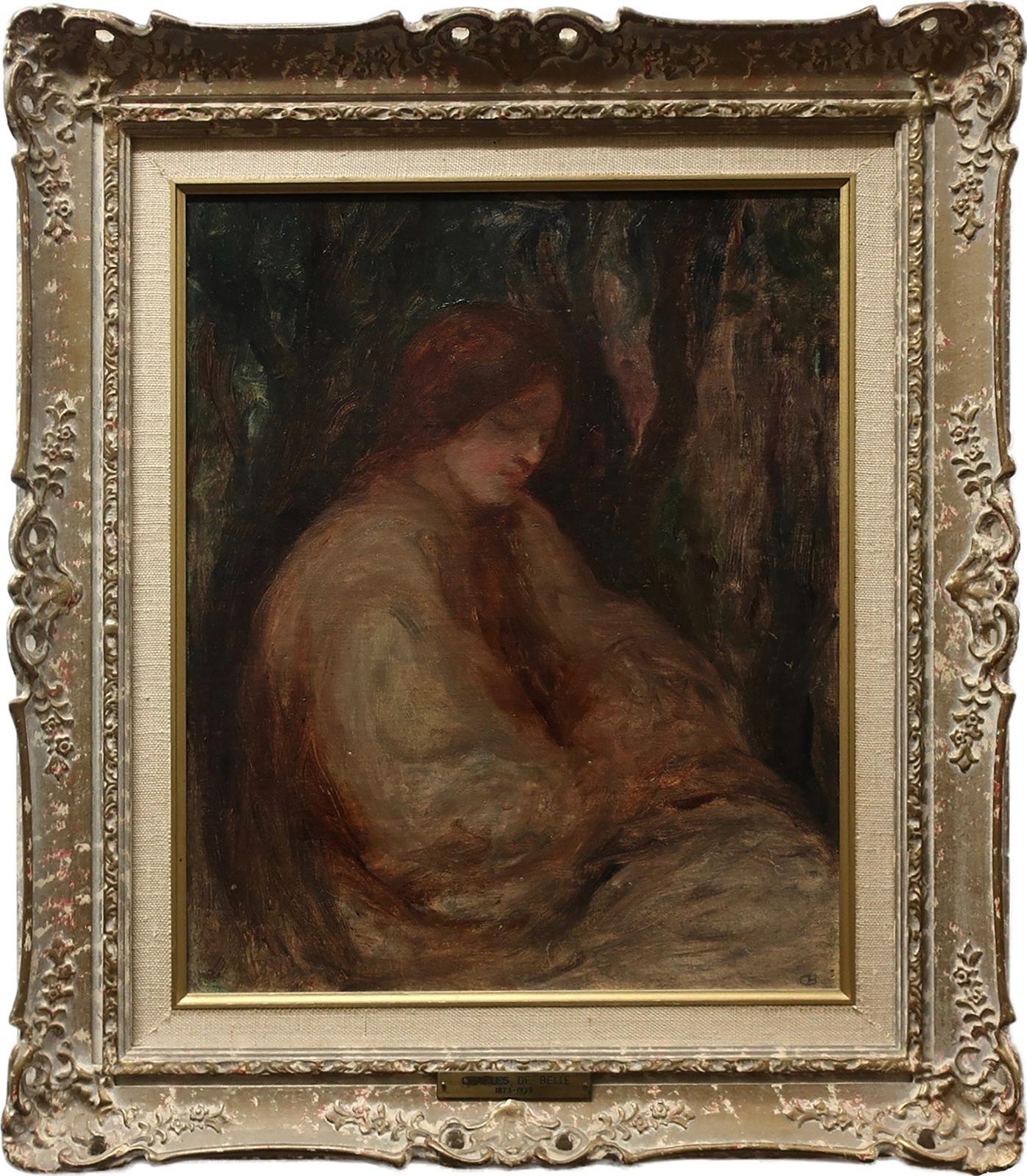 Charles-Ernest de Belle (1873-1939) - Portrait Of A Woman