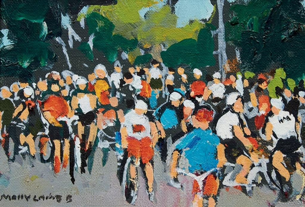Molly Joan Lamb Bobak (1922-2014) - The Bike Race