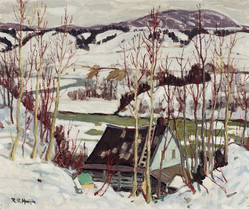 Randolph Stanley Hewton (1888-1960) - Winter Landscape with Home