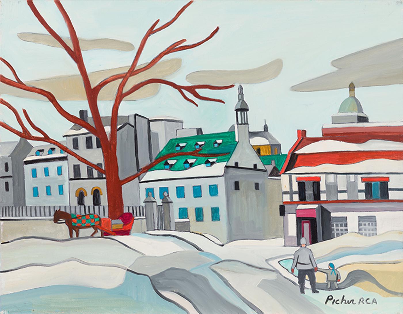 Claude Picher (1927-1998) - Old Place of Quebec