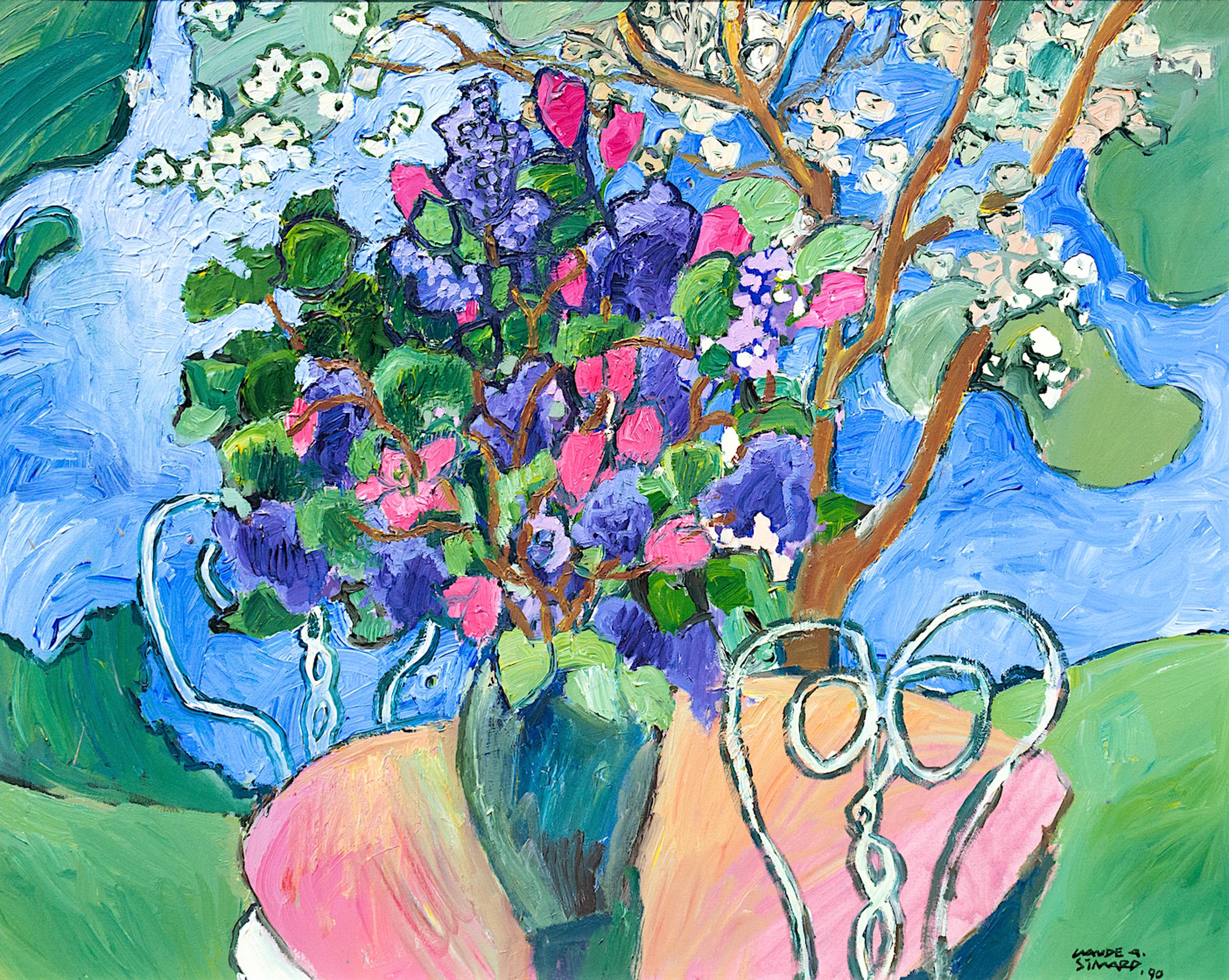 Claude Alphonse Simard (1956-2014) - Fleurs de Lilas et Tulips, 1990