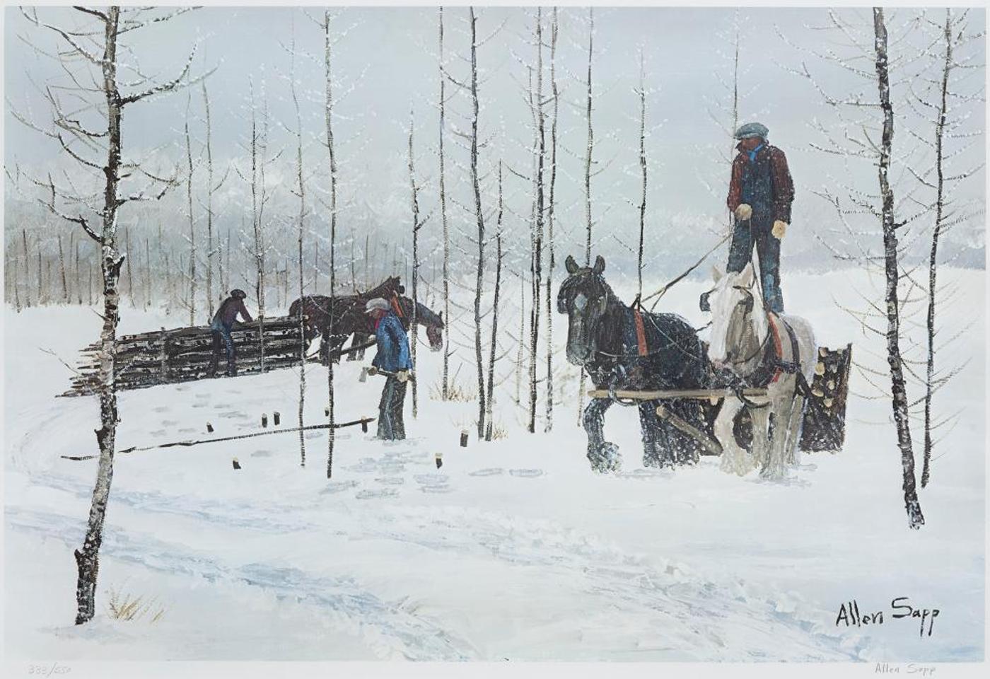 Allen Fredrick Sapp (1929-2015) - Not So Cold Today on the Red Pheasant Reserve