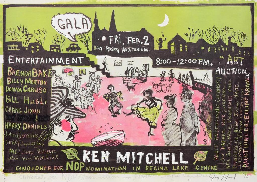 Joe Fafard (1942-2019) - Ken Mitchell Candidate For NDP