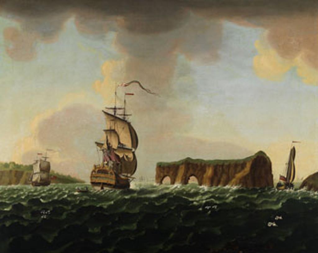 Francis Swaine (1720-1782) - View of the Pierced Island, in the Gulf of the St. Lawrence