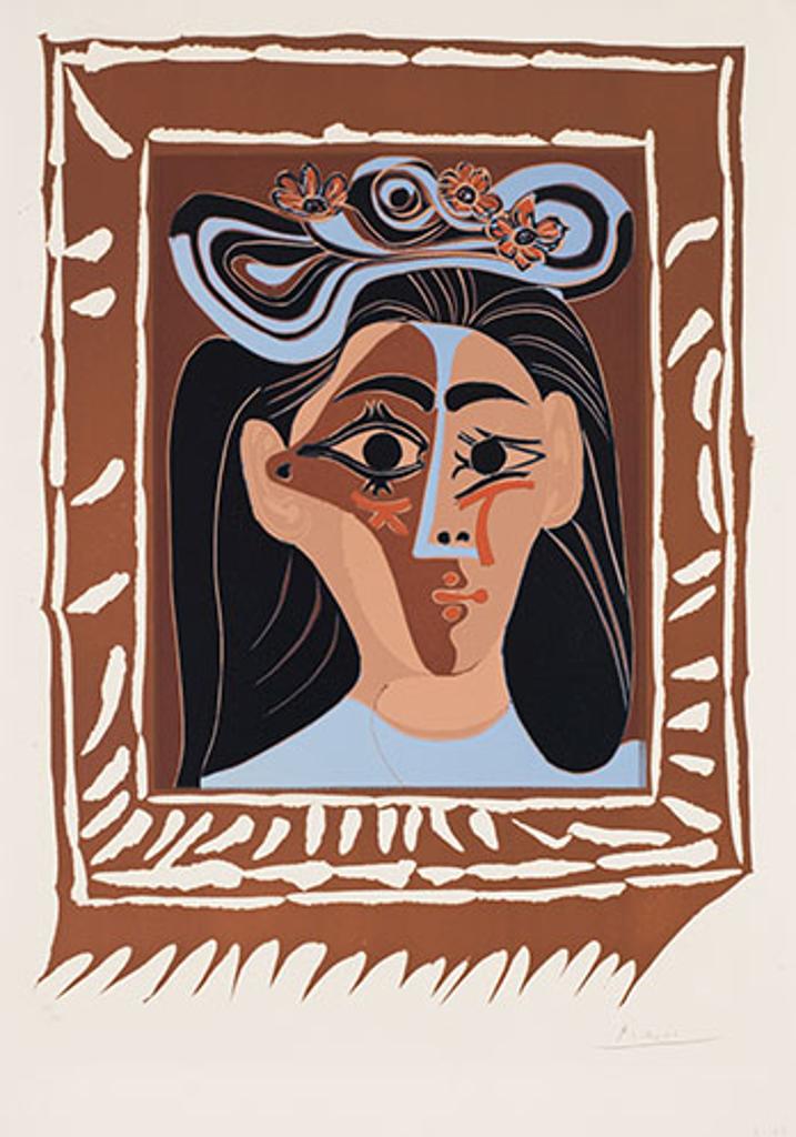 Pablo Ruiz Picasso (1881-1973) - Le chapeau à fleurs (Jacqueline au chapeau à fleurs) (B. 1149)