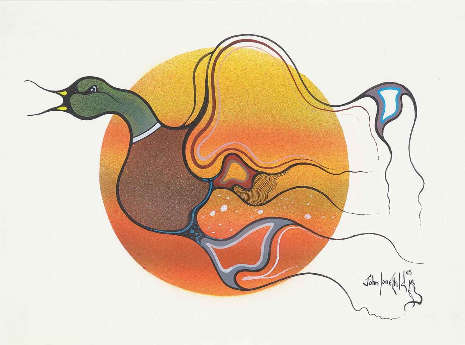 John Lonechild (1962-2020) - Untitled - Spirit Loon