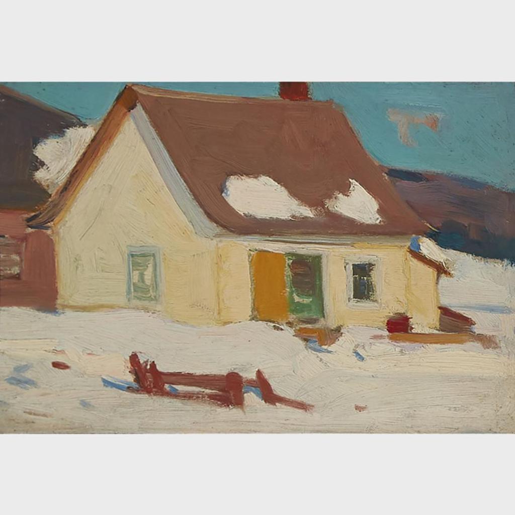 Clarence Alphonse Gagnon (1881-1942) - Small Farmhouse In The Hills Of Baie St. Paul, 1924