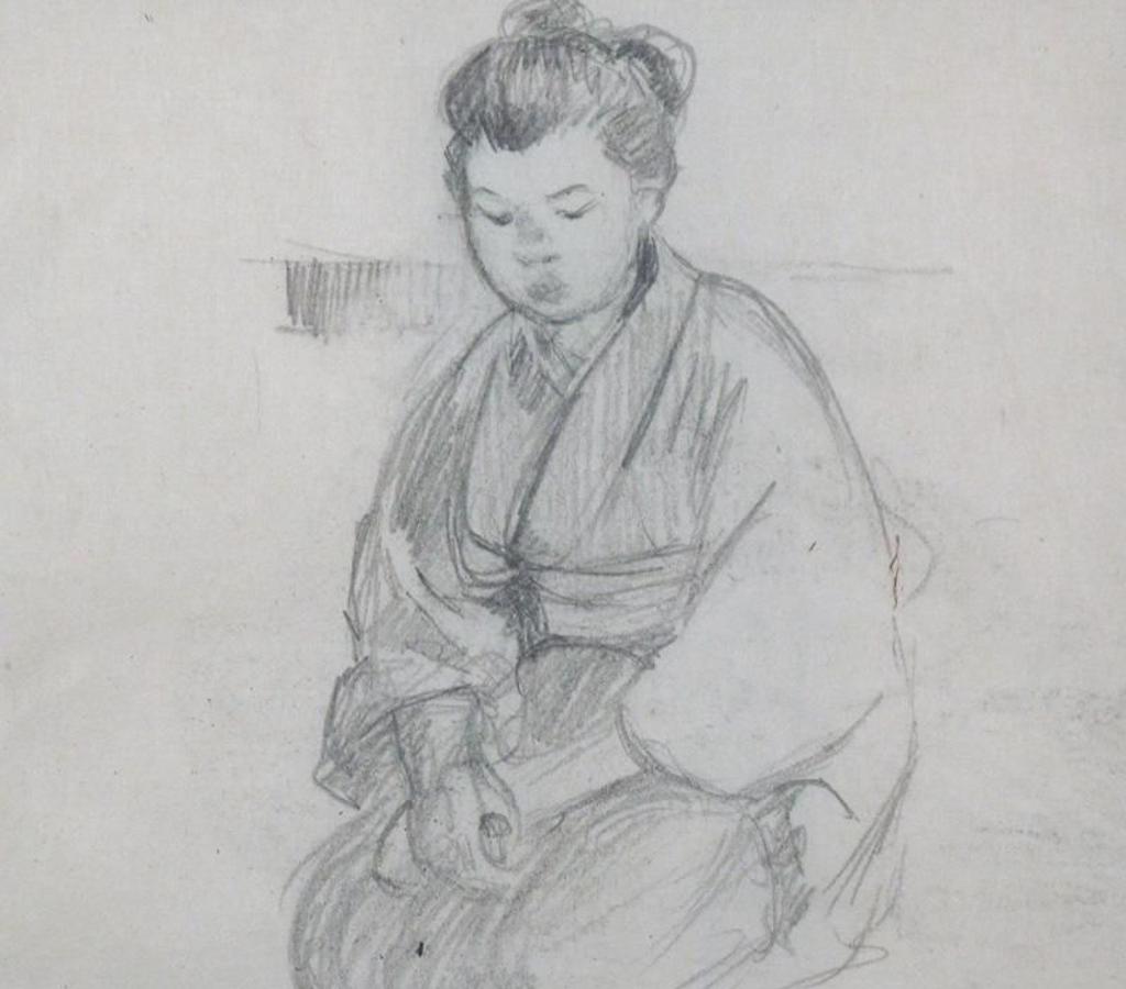 Mary Alexandra Bell Eastlake (1864-1951) - JAPANESE PORTRAIT STUDIES (one double-sided) (#408, #454, #459))