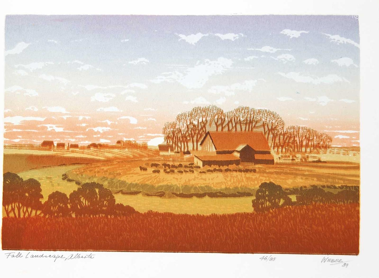 George Weber (1907-2002) - Fall Landscape, Alberta  #46/85