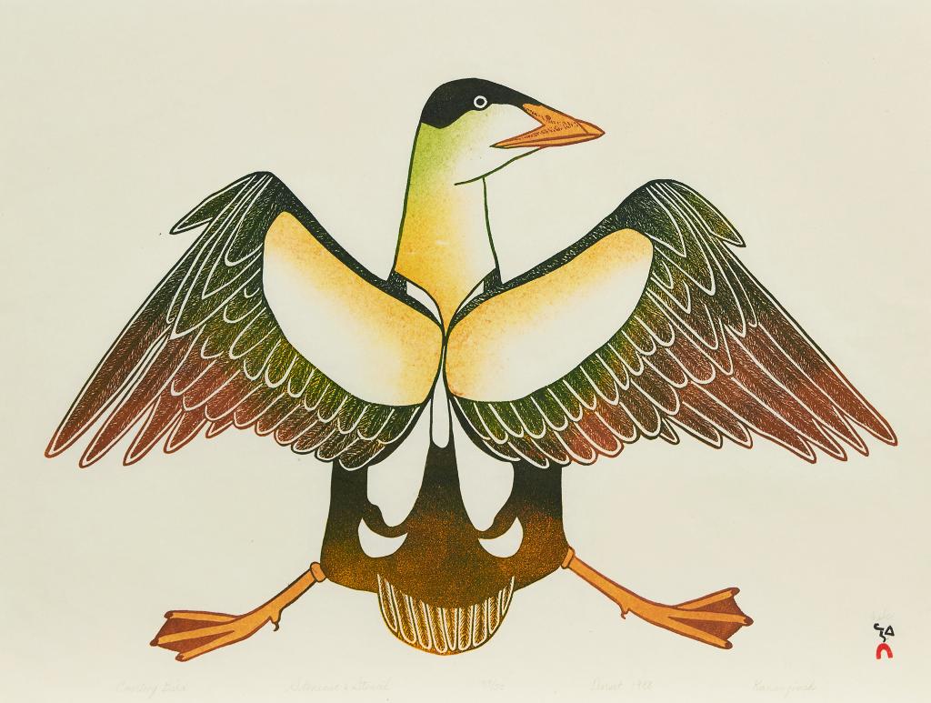 Kananginak Pootoogook (1935-2010) - Courting Bird