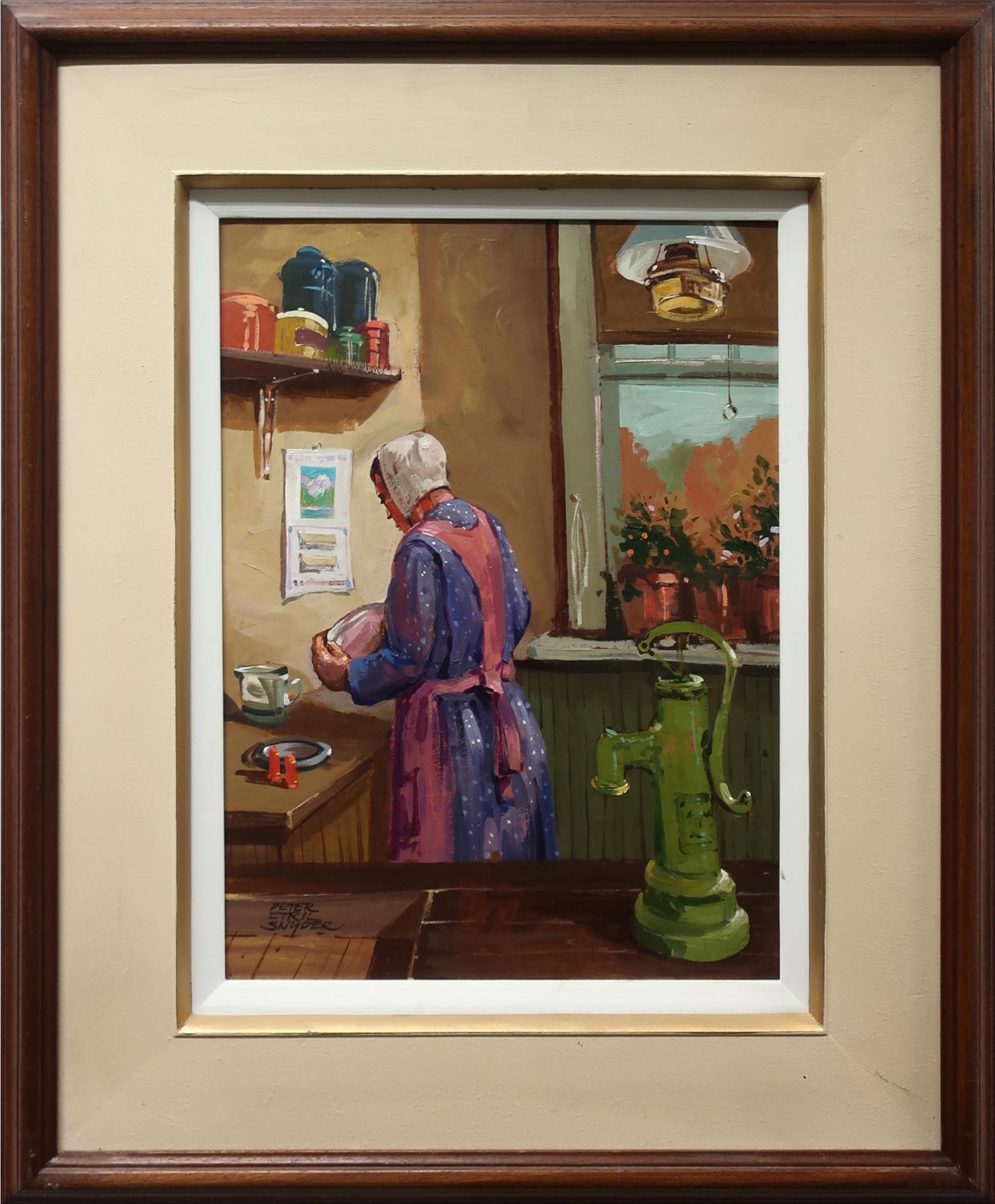 Peter Etril Snyder (1944-2017) - Untitled (Woman Cleaning)