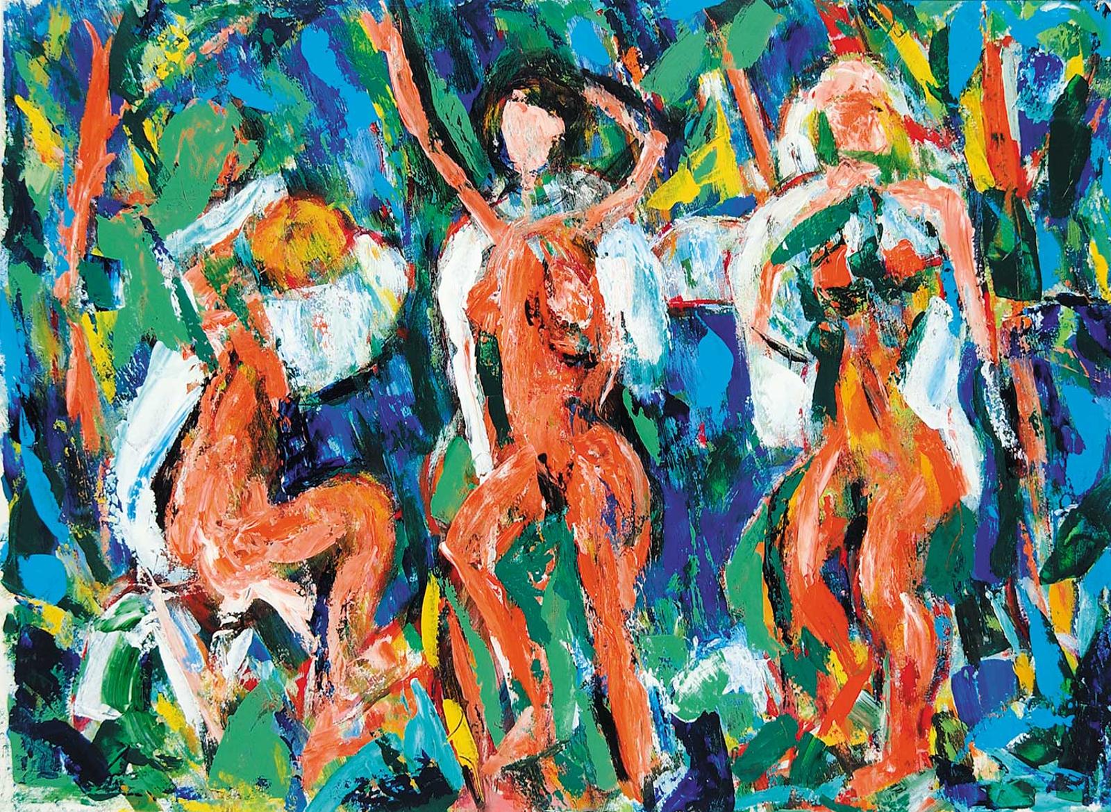 Arthur Herbert Adamson - Untitled - Colourful Dancers