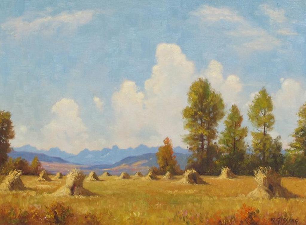 Roland Gissing (1895-1967) - Harvest Near Cochrane, Alberta