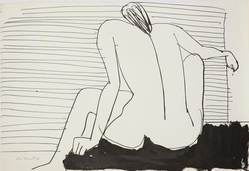 Rene Marcil (1917-1993) - Untitled - Figure With Back Turned