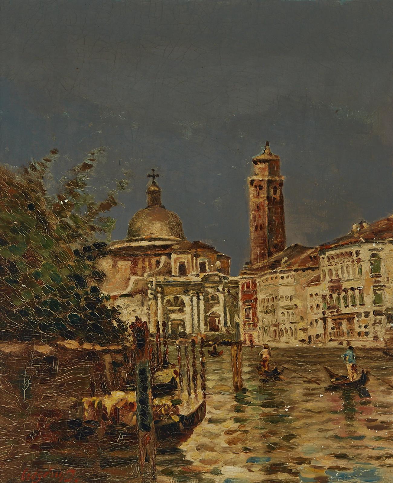 J. Czégány - Grand Canal Towards San Geremia, Venice