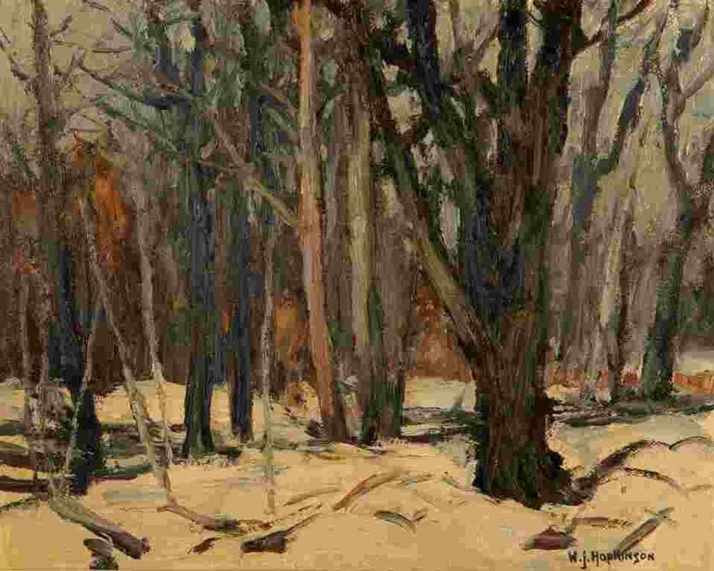 William John Hopkinson (1887-1970) - Winter Woodland