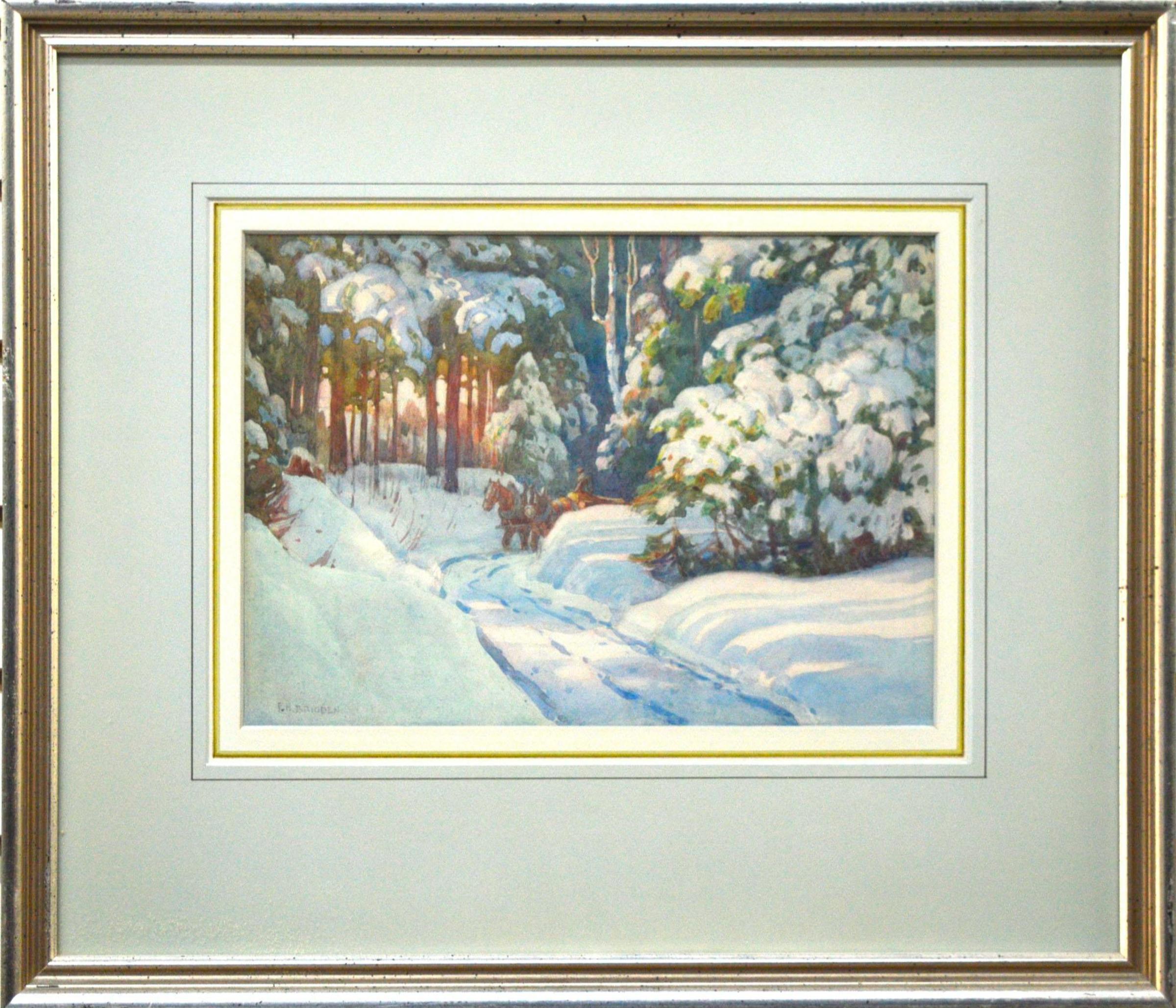 Frederick Henry Brigden (1871-1956) - Exploitation forestière en hiver