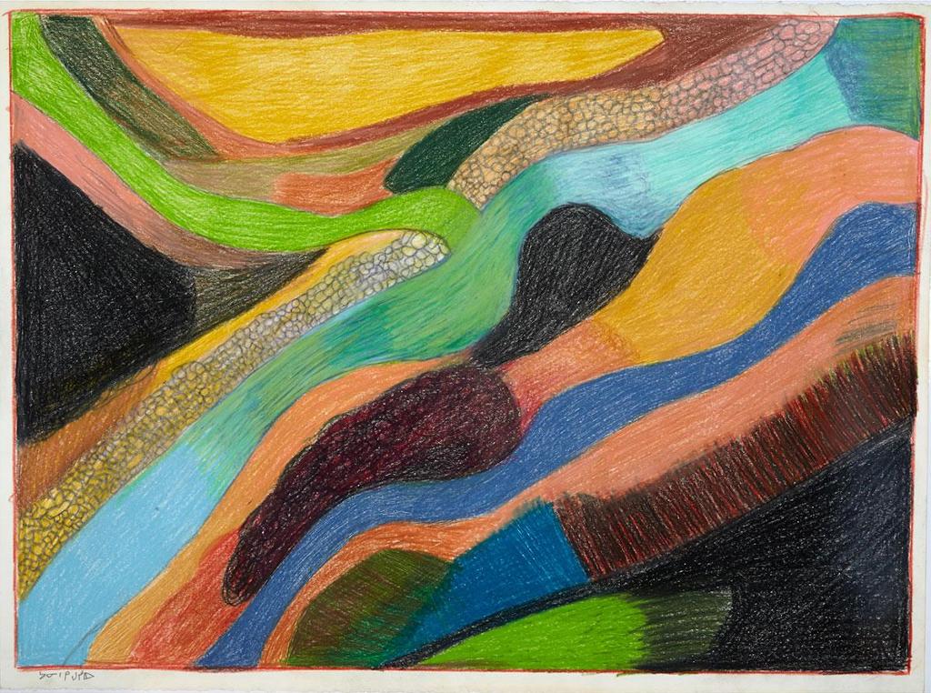 Janet Kigusiuq (1926-2005) - Back River Landscape