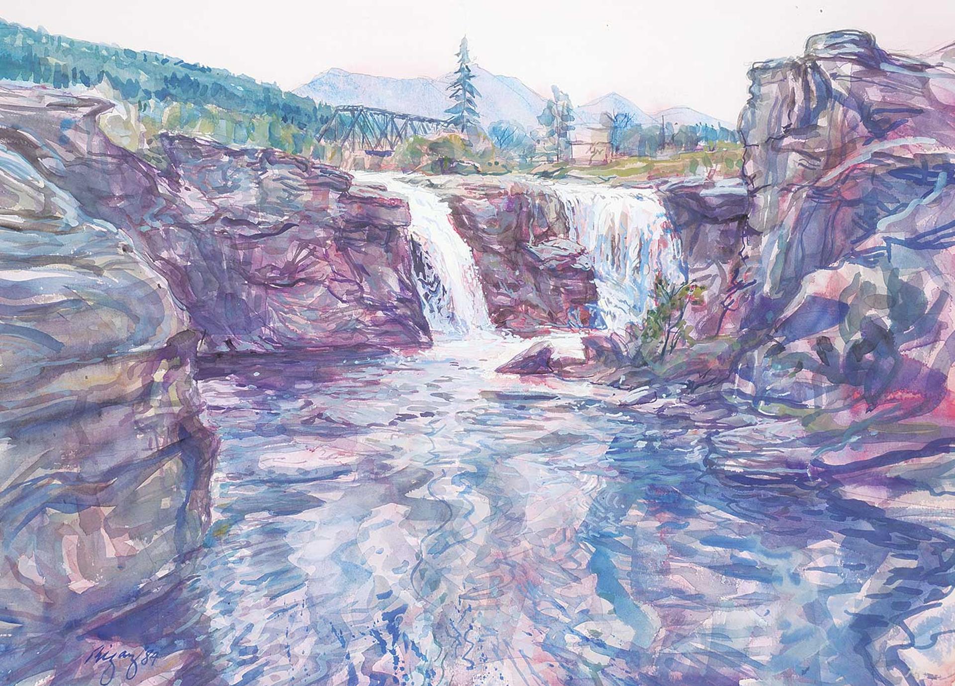 Jack Rigaux (1951) - Lundbreck Falls