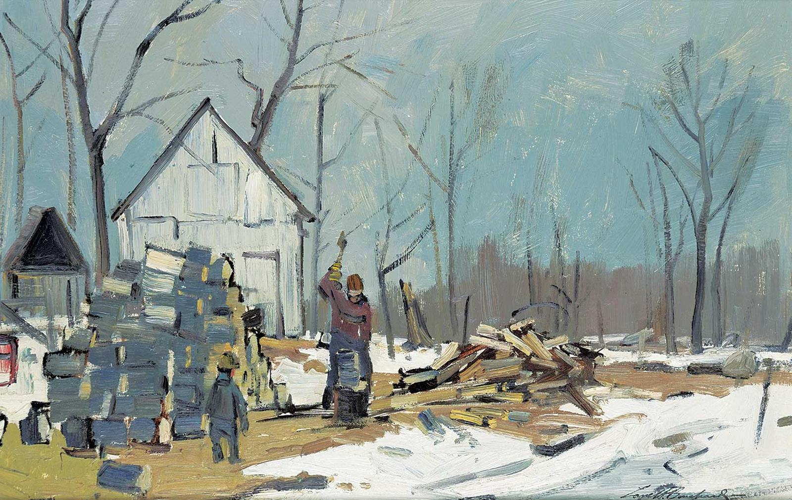 George Lorne Holland Bouchard (1913-1978) - The Woodchopper, St. Placide, Quebec