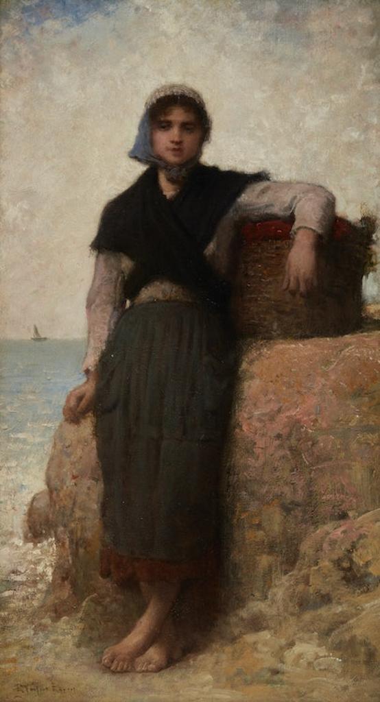 François Nicolas Augustin Feyen-Perrin (1826-1888) - Young Maid