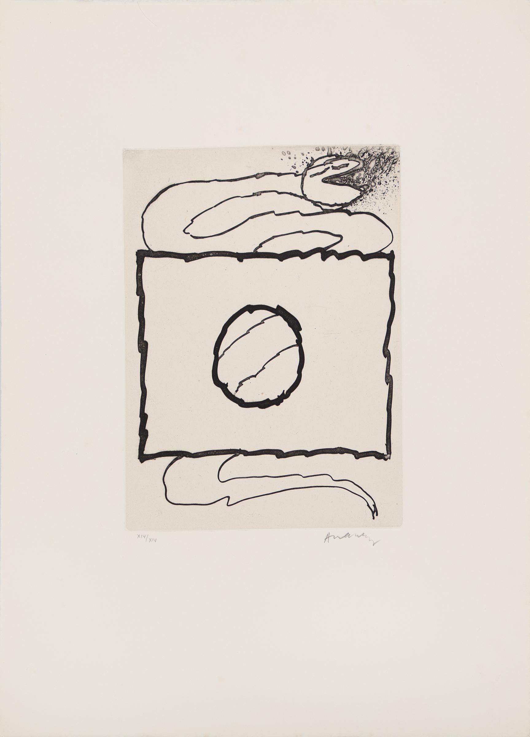 Pierre Alechinsky (1927) - L'avenir de la propriété VII, (De la suite supplémentaire / From the supplementary suite), 1972