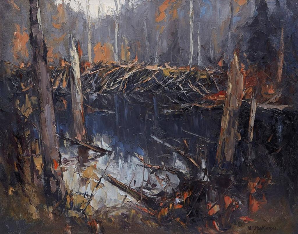 William John Hopkinson (1887-1970) - Old Beaver Dam, Kenissis Lake, Haliburton, Ont