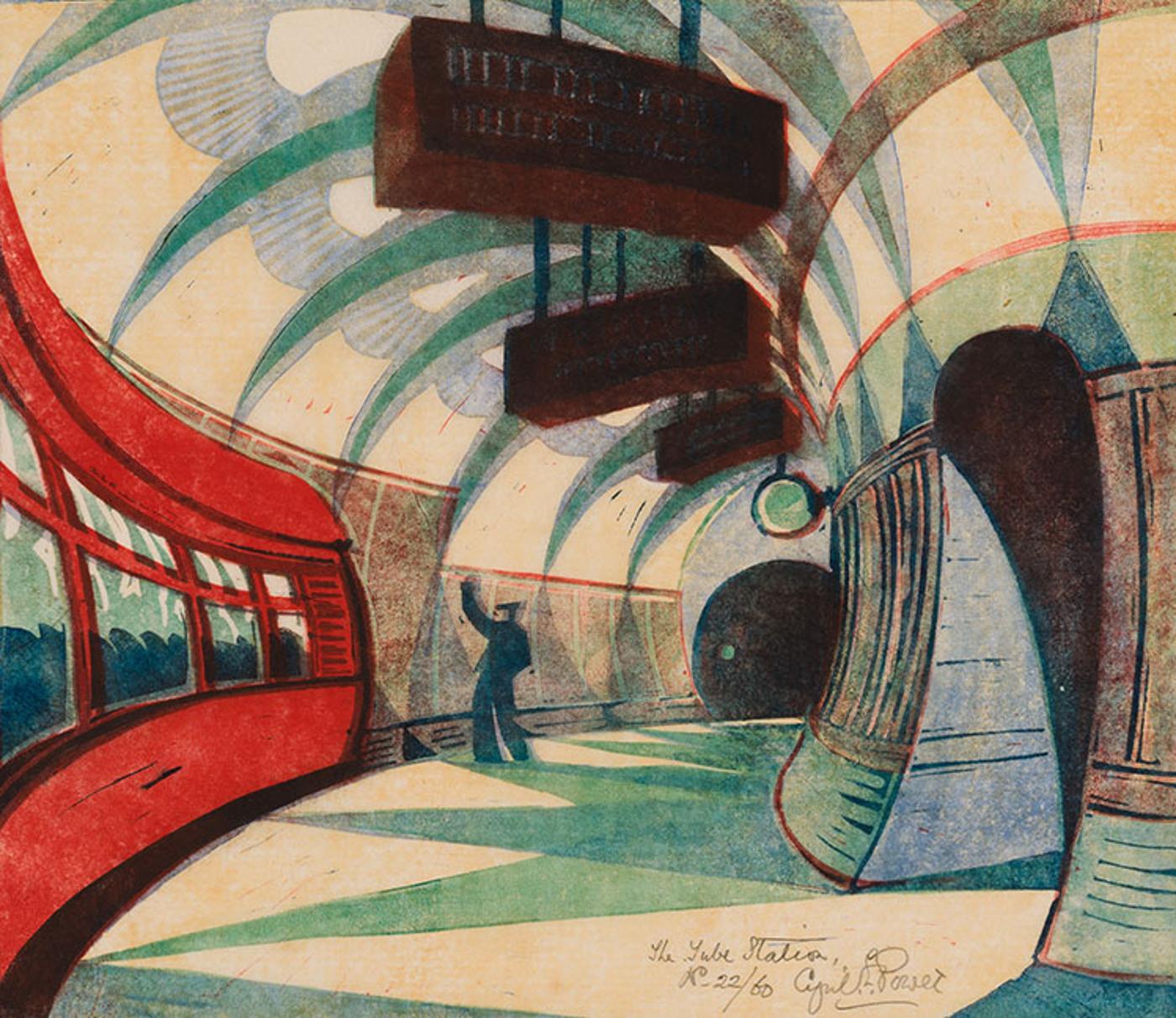 Cyril Edward Power (1874-1951) - The Tube Station