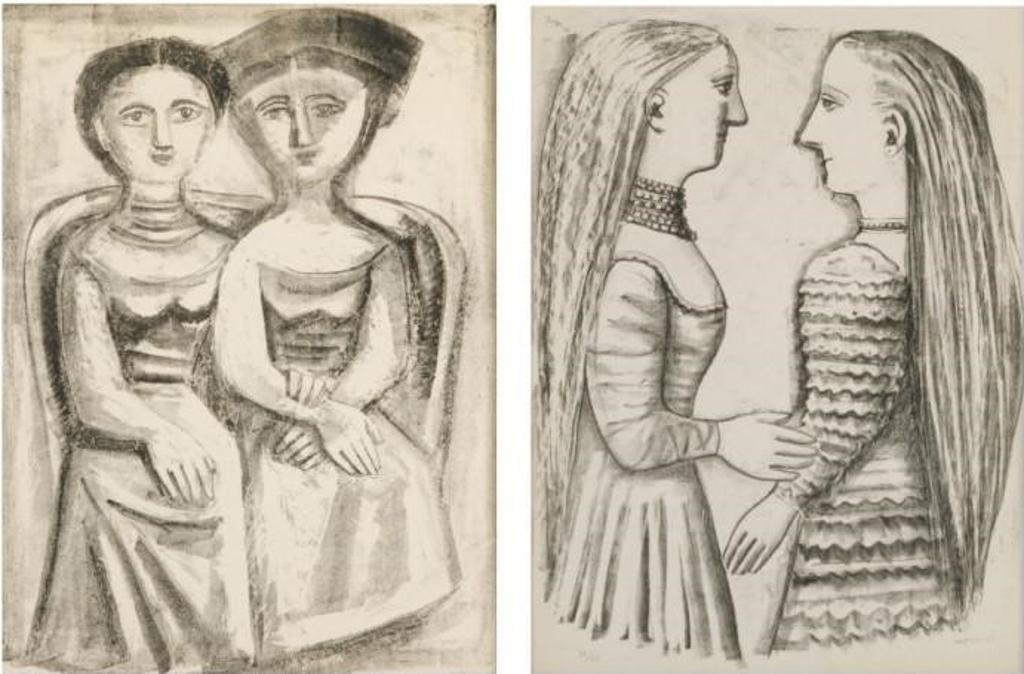 Massimo Campigli (1895-1971) - Two lithographs dated 1952